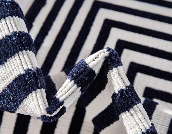 Unique Loom Sabrina Soto Outdoor Collection Geometric, Carved Area Rug - Image 6