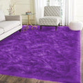 Latepis Purple Sheepskin Large 5x7 Area Rugs by Latepis
