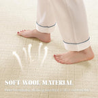 Shilucheng Wool Rug 4.7x7 Non-Slip, Blend 80% Wool and 20% Cotton Rugs - Image 5