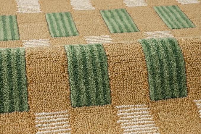 Hand-Tufted Wool Area Rug with Scalloped Edges, Cozy and Soft Accent Rug - Image 3