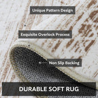 9x12 Area Rugs for Living Room Machine Washable Rug Distressed Indoor Carpet - Image 5