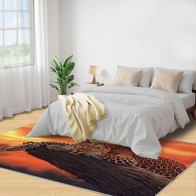 6x8 Sunrise Leopard Classroom Rugs - Image 4