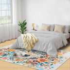 3x6 Wolf Bedroom Rug Under Bed - Image 4