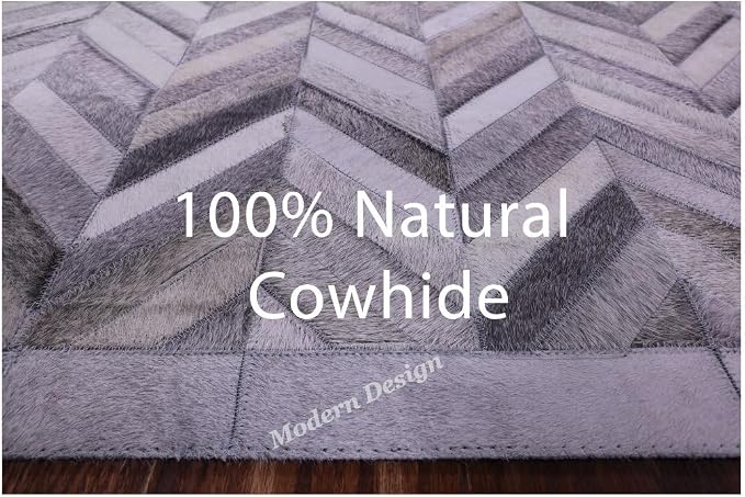 Modern Design Premium Cowhide Leather Carpet - Image 4
