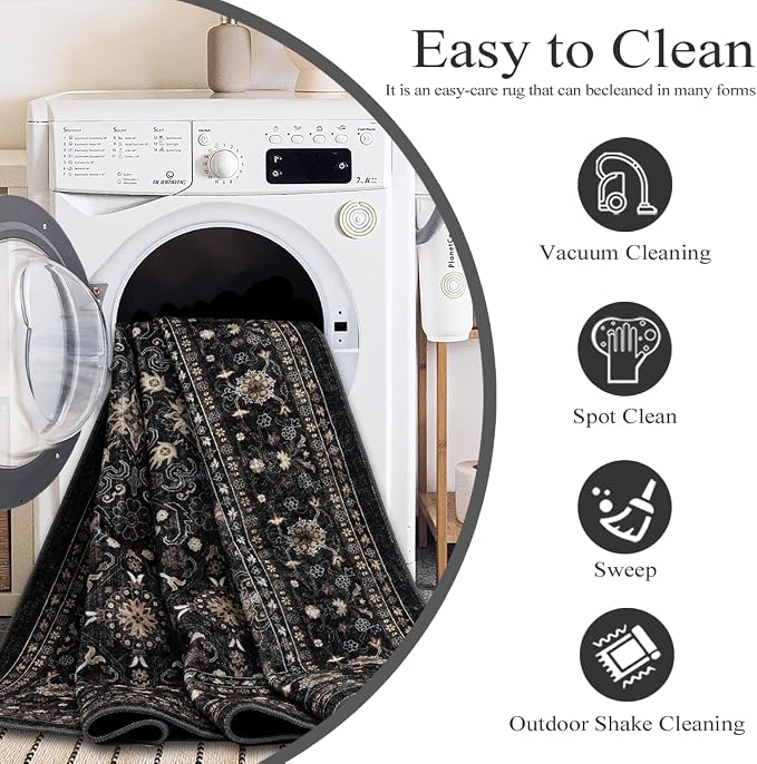 Area Rug Non Slip Machine Washable Ultra Soft Living - Image 6