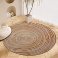 Tree Stump Growth Rings Washable Round Rugs Wood Color Texture Circle Rugs by Unknown