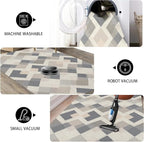 Modern Area Rug Living Room Rugs 5x6, Minimalist Soft Boho Geometric Rug - Image 5