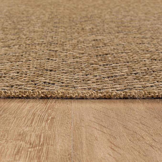 Easy Jute Rugs 8x10 Herringbone Natural Color Living Room Indoor Outdoor Area - Image 5