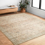 Loloi Hathaway Collection HTH-06 Blush/Multi 5'-0" x 7'-6", .25" Thick Area Rug - Image 2