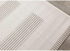 6x9 Rug with Modern Striped Pattern, Stylish Neutral Area Rug in Beige and Cream - Image 4