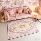 Light Pink 3 x 5 Area Rug Antique Decor Boho Floral Rugs - Image 6