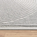Paco Home Modern Area Rug with Minimalist Arched Lines in Neutral Grey - Image 3