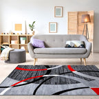 Persian-Rugs Luxe Weavers Victoria Collection 3895 Gray 7 ft x 10 ft Modern - Image 6
