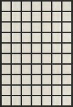 Handmade Wool Area Rug & Runner | Modern Grid Pattern Carpet by Unknown