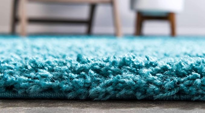 Unique Loom Solid Shag Collection Area Rug - Image 4