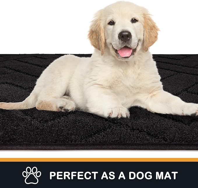PURRUGS Dirt Trapping Door Mat 34" x 59", Non-Slip Machine Washable Entry Rug - Image 6