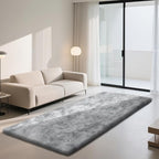 Soft Runner Rugs for Bedroom, Mottling Grey 2x8 Runners for Hallways Fluffy Rug - Image 3