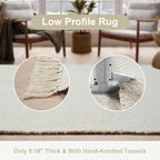 Collive Washable Area Rug 3' x 5', Modern Woven Kitchen Rugs - Image 5