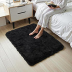 Zentavio Bedside Rugs Small 2x3 Shag Entry Entrance Rugs Soft Bedroom Carpet by ZentavioRug
