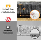 Zentavio Area Rugs for Living Room Small Carpet for Bedroom 3x5 Bedside - Image 2