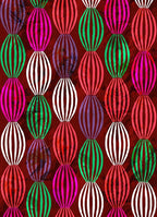 Bohemian Pop Art Striped Balloon Pattern Rug - Image 2