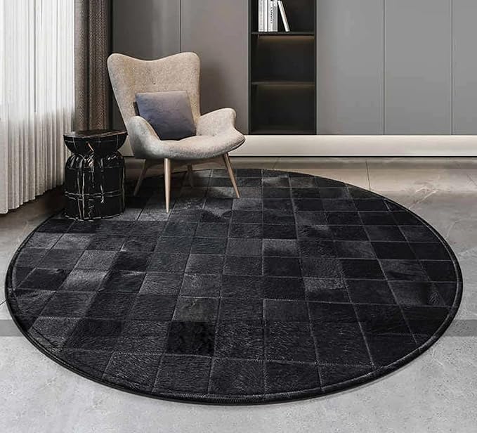 Round Area Rug – Soft Modern Carpet - Image 2