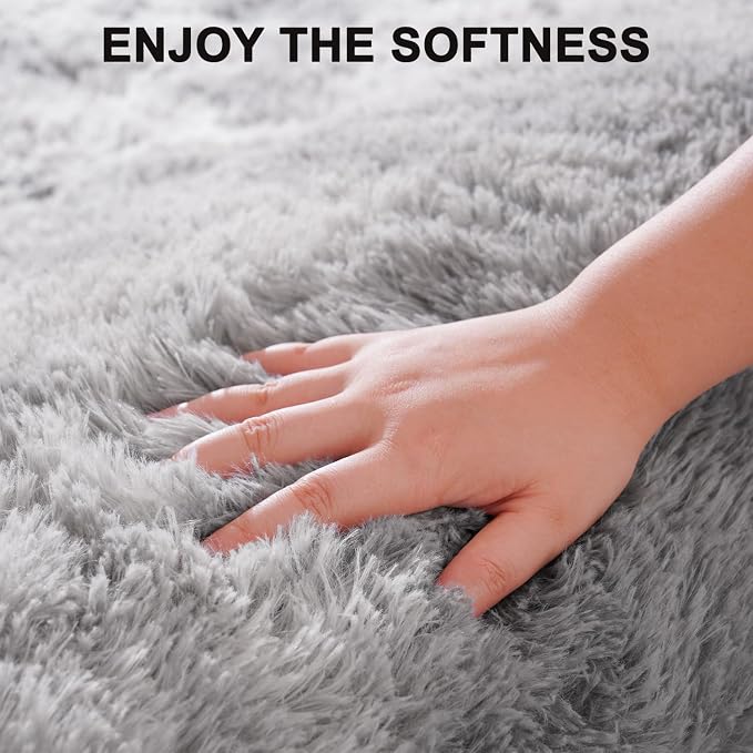 Beglad Shag Rugs for Living Room, Area Rugs 5x7 Feet Upgrade Anti-Skid Modern - Image 5