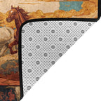 Horse Western Boho Ethnic Style Area Rug Washable Outdoor Rugs Anti-Slip Soft - Image 3