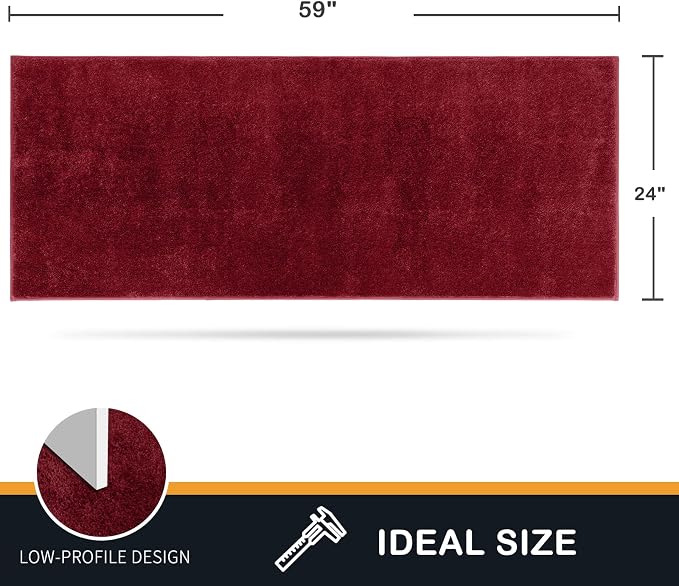 PURRUGS Dirt Trapping Door Mat 24" x 59", Non-Slip Machine Washable Entry Rug - Image 2