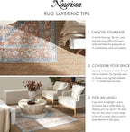 Nourison Home Textured Home Beige Ivory 7'10" x 9'10" Area Rug - Image 4