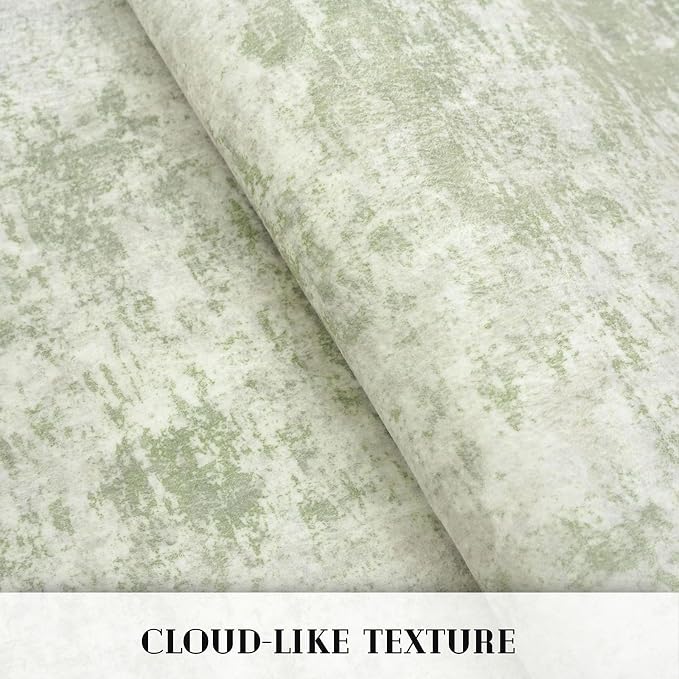 Modern Abstract Runner Rug for Bedroom 2x7, Sage Green Grey Washable Kitchen - Image 8