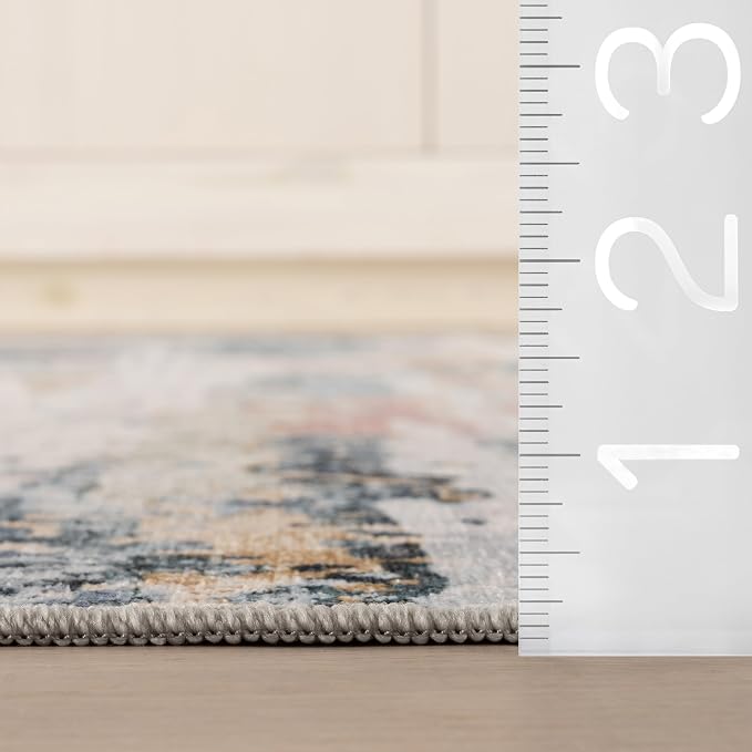 Dash & Albert Blaire Mineral Machine Washable Rug, 6 X 9 Feet - Image 3