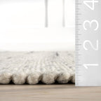 Rugs USA Santa Ynez Ivory/Grey, Wool & Cotton, Soft and Cozy, High Traffic - Image 2
