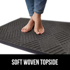GORILLA GRIP 100% Waterproof All-Season WeatherMax Doormat, US Designed Natural - Image 7