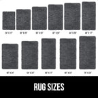 GORILLA GRIP Bath Rug Mat 60x24, Soft Absorbent Chenille, Quick Dry Microfiber - Image 6