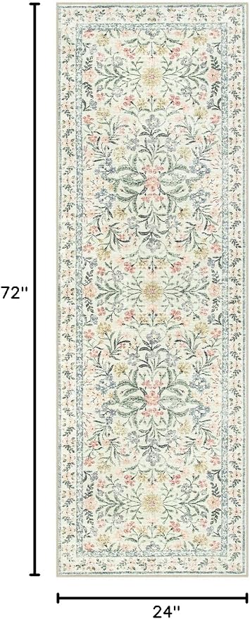 Morebes Washable Runner Rug 2x6, Bathroom Runner Rugs 24 x 72 Non Slip Washable - Image 2
