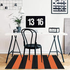 KOZYFLY Orange and Black Striped Rug Doormat 2x3 Ft Halloween Fall Cotton Woven - Image 7