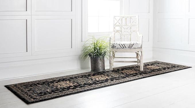 Unique Loom Taftan Collection Border Geometric Tribal Inspired Design Area Rug - Image 4