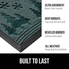GORILLA GRIP 100% Waterproof All-Season WeatherMax Doormat, US Designed Natural - Image 2