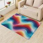 Rainbow Gradient Rug, 5x6 Rug, Modern Rugs - Image 2