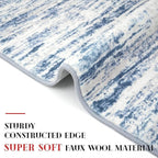 Modern Abstract Entryway Rug Indoor 2x3 Washable Rug Non-Slip Soft Small Area - Image 5
