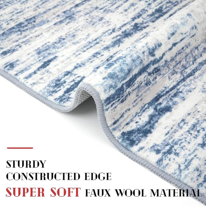 Modern Abstract Runner Rug 2x6 - Image 4