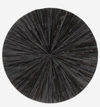 Faux Cowhide Round Area Rug | Non-Slip Leather Floor Carpet - Image 3