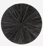 Faux Cowhide Round Area Rug | Non-Slip Leather Floor Carpet - Image 3