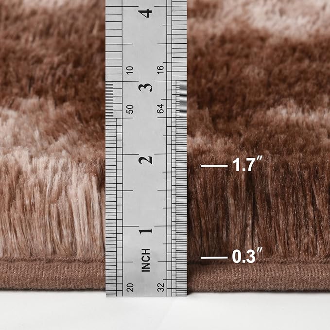 Large Shag Area Rugs 5 x 8, Tie-Dyed Plush Fuzzy Rugs - Image 2