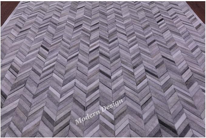Modern Design Premium Cowhide Leather Carpet - Image 3