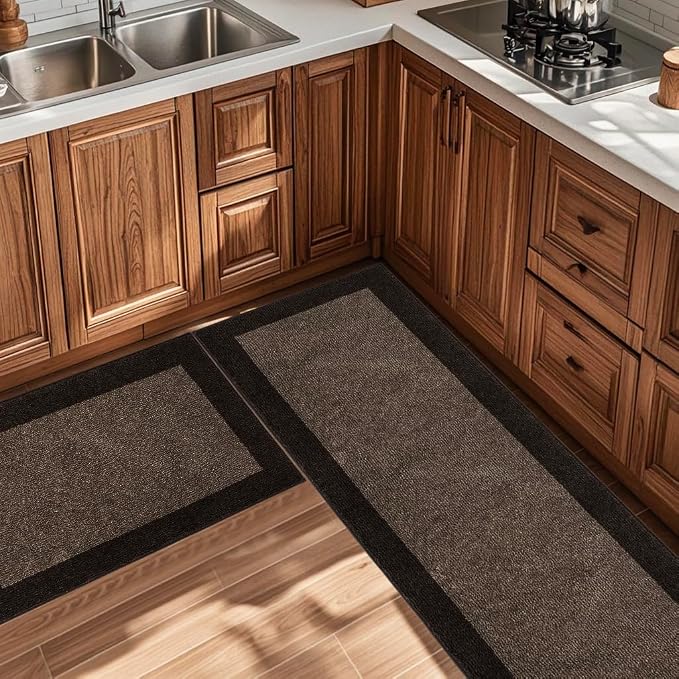 Machine Washable Kitchen Rugs Set of 2, Non Slip Kitchen Mats - Image 6