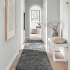 2x6 Solid Fluffy Grey Area Rug – Washable, Small Bedroom Runner Rug, Non-Slip - Image 6
