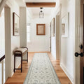 EVERGRACE Hallyway Area Runner Rugs 2x10, Boho Floral Faux Wool Indoor Outdoor by EverGrace