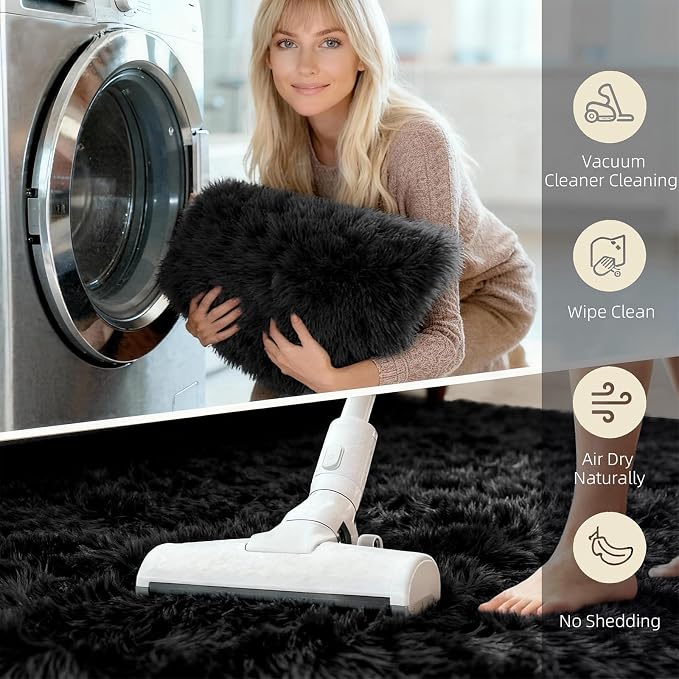 6x9 Shag Large Rugs for Living Room Bedroom, Fluffy Soft Durable Non-Shedding - Image 4